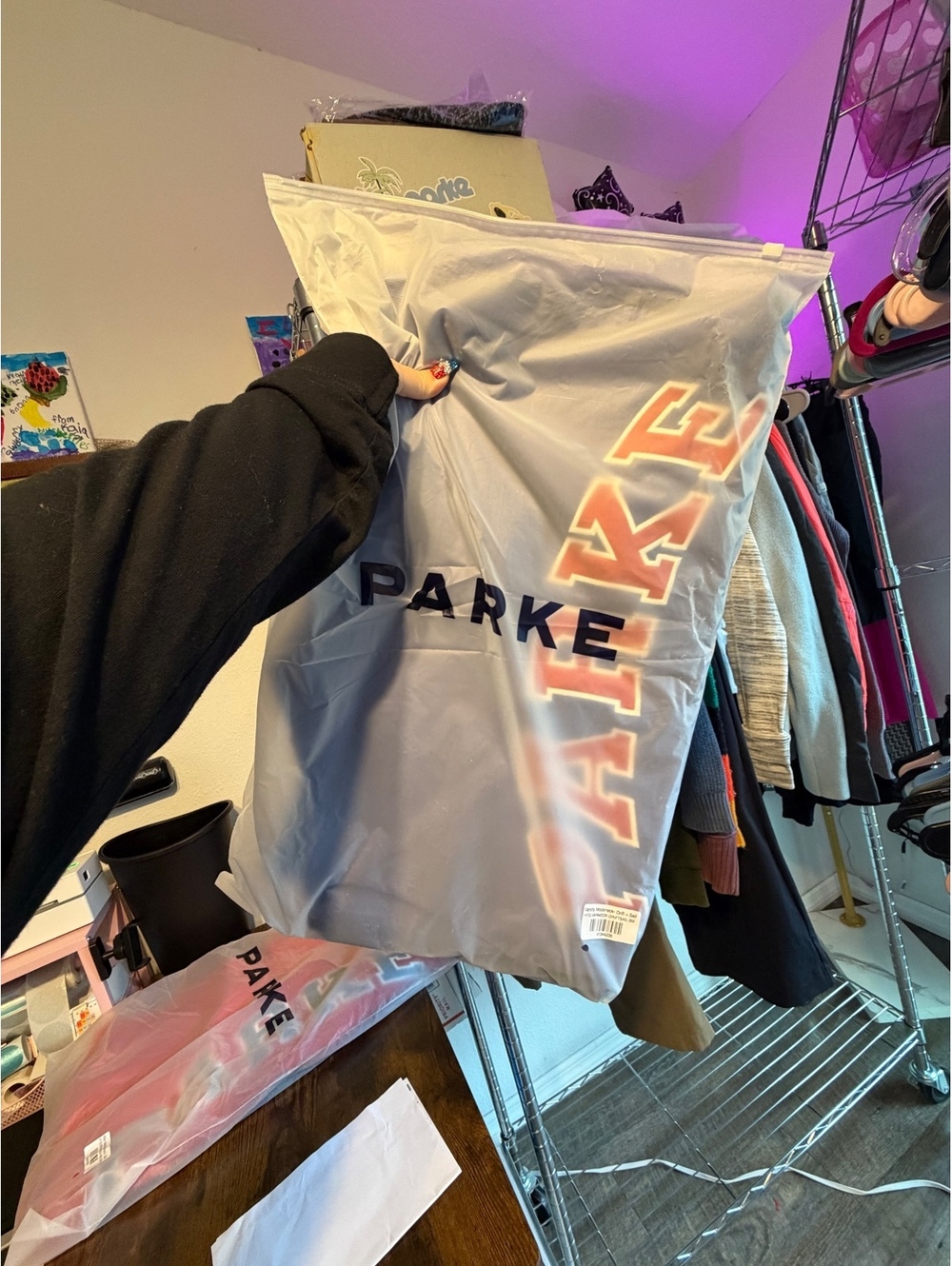 SOLD Parke Coastal Collection High-Tide Varsity Mockneck Sold Out Size S/M